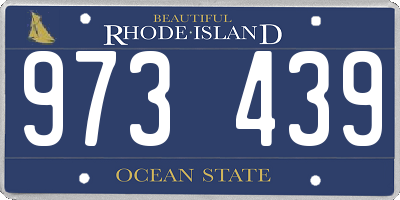 RI license plate 973439