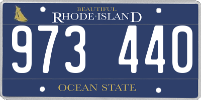 RI license plate 973440