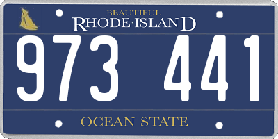 RI license plate 973441