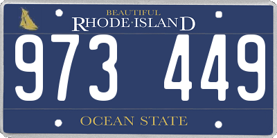 RI license plate 973449