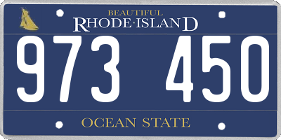 RI license plate 973450