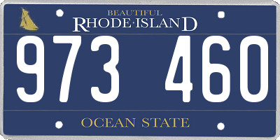 RI license plate 973460