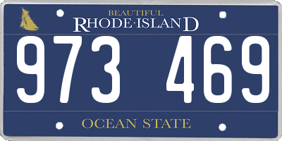 RI license plate 973469