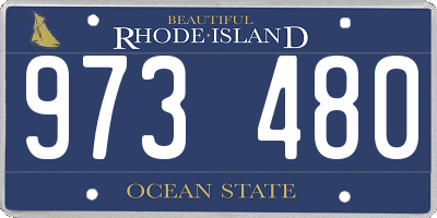 RI license plate 973480