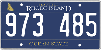 RI license plate 973485