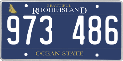 RI license plate 973486