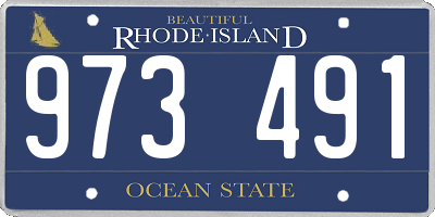 RI license plate 973491