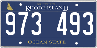 RI license plate 973493