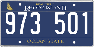 RI license plate 973501