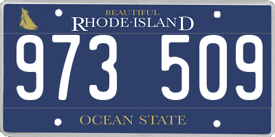 RI license plate 973509