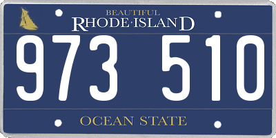 RI license plate 973510