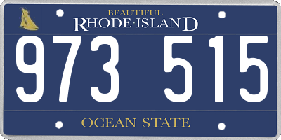 RI license plate 973515