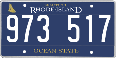 RI license plate 973517