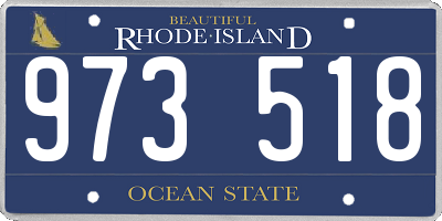 RI license plate 973518
