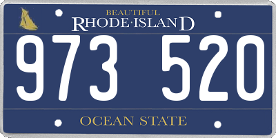 RI license plate 973520