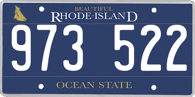 RI license plate 973522