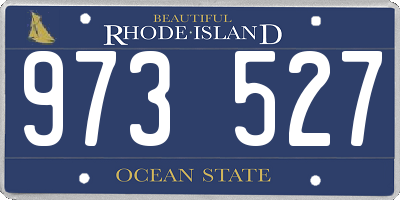 RI license plate 973527