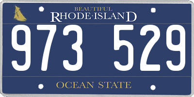 RI license plate 973529