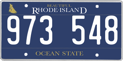 RI license plate 973548