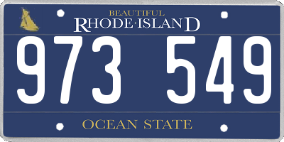 RI license plate 973549