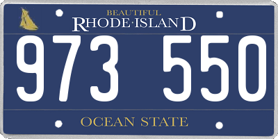 RI license plate 973550