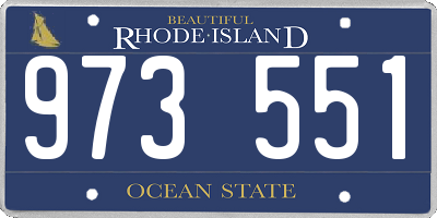 RI license plate 973551