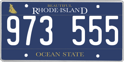 RI license plate 973555