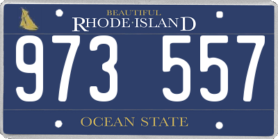 RI license plate 973557