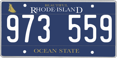RI license plate 973559