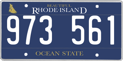 RI license plate 973561