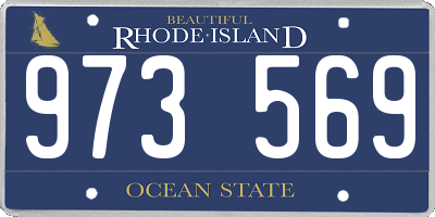 RI license plate 973569