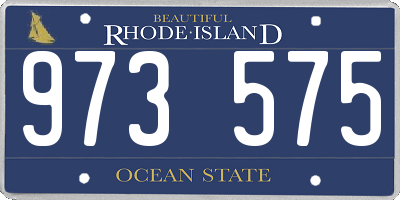 RI license plate 973575