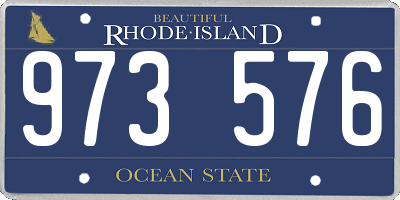 RI license plate 973576