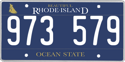 RI license plate 973579