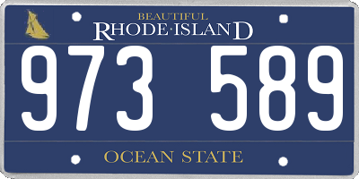 RI license plate 973589