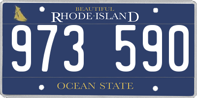 RI license plate 973590