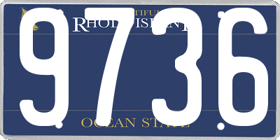 RI license plate 9736