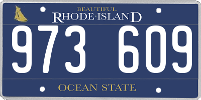 RI license plate 973609