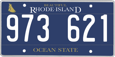 RI license plate 973621