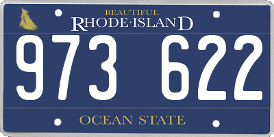 RI license plate 973622