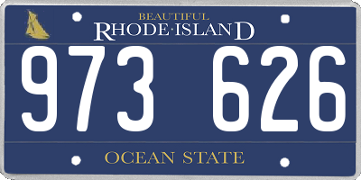 RI license plate 973626