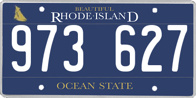 RI license plate 973627