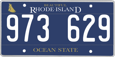 RI license plate 973629