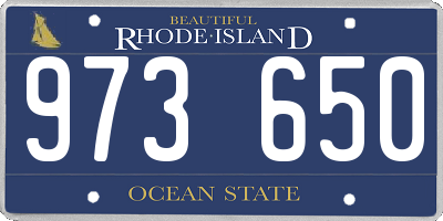 RI license plate 973650