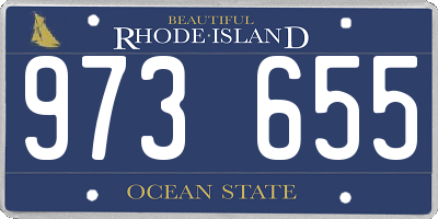 RI license plate 973655
