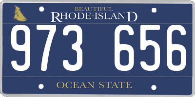 RI license plate 973656