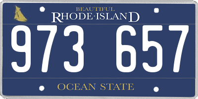 RI license plate 973657