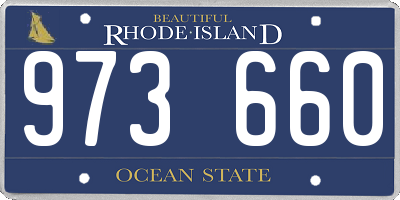 RI license plate 973660