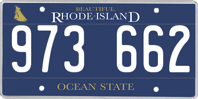RI license plate 973662