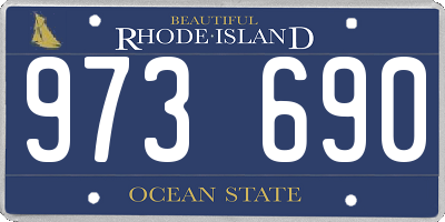 RI license plate 973690